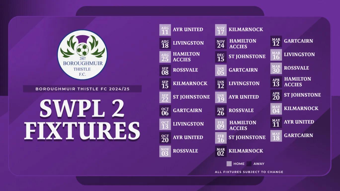 SWPL 2 Fixtures - 2024/25